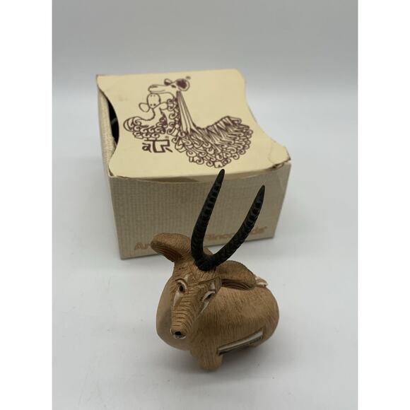 Artesania Rinconada GAZELLE Clay Figurine Uruguay Art Sculpture SIGNED Box - Picture 7 of 7